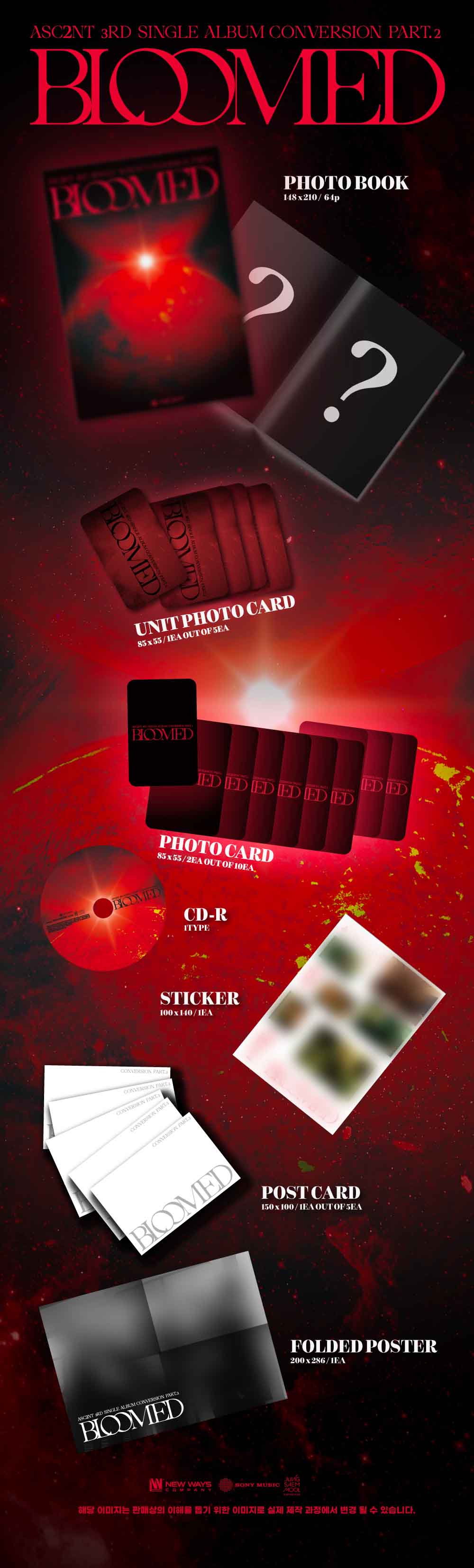 [PRE-ORDER EVENT] ASC2NT - 3rd Single Album Conversion Part.2 [BLOOMED]