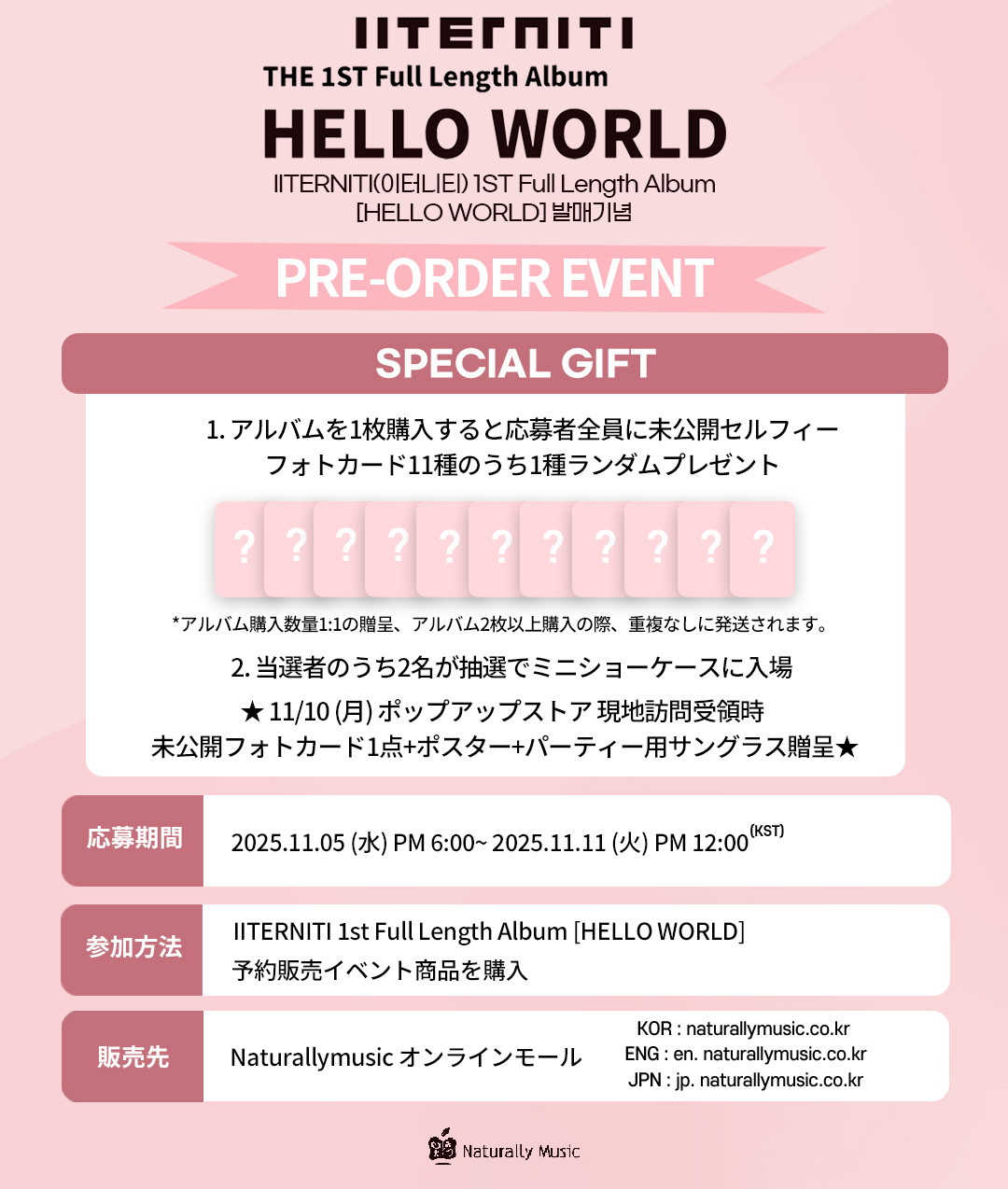 [PRE-ORDER EVENT] IITERNITI - HELLO WORLD KIT VER.