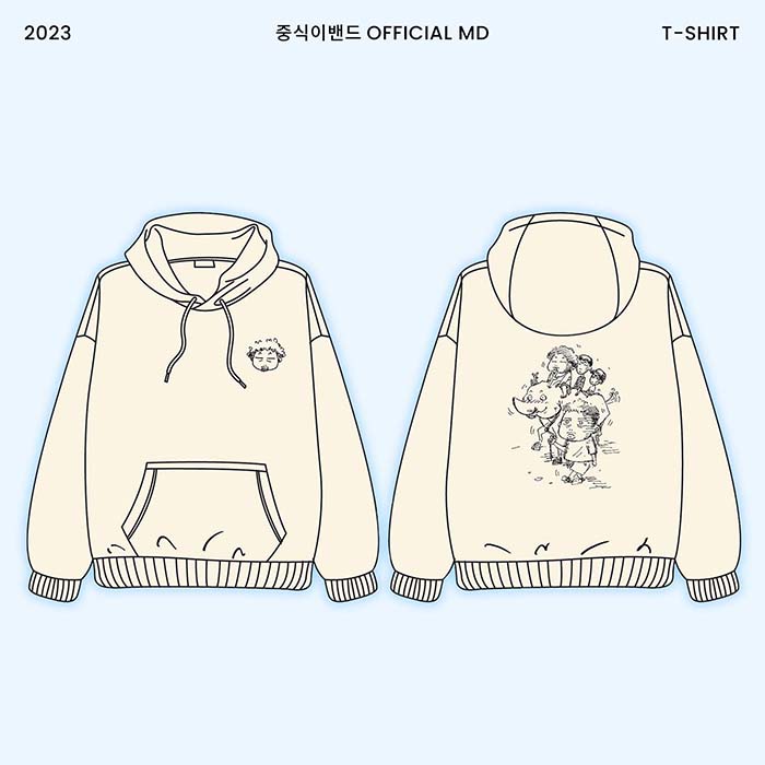 中食バンド単独コンサート「年末精算」 OFFICIAL MD / フードティーシャツ (HOODIE)